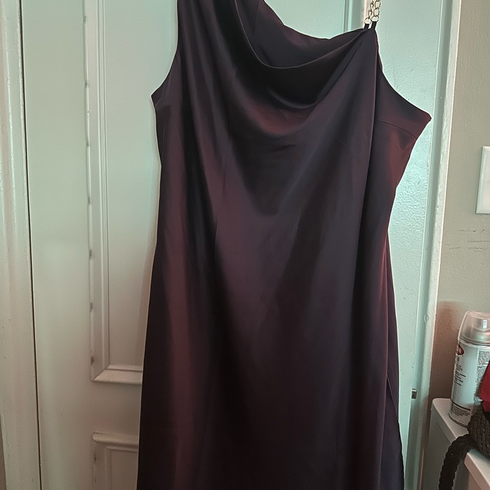Olive & Oak One Shoulder Purple Dress